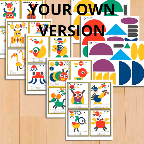 printable Montessori puzzles-montecards
